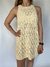 VESTIDO CALADO DE HILO BEIGE C&A T.XL