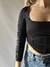 TOP LYCRA NEGRO MANGA LARGA TIPO CORSET PULL&BEAR T.S en internet