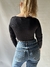 Imagen de TOP LYCRA NEGRO MANGA LARGA TIPO CORSET PULL&BEAR T.S