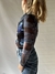 CAMISA MICROTUL ESTAMPADA AZUL DESIGUAL T.S - tienda online