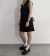 VESTIDO CHALECO SASTRERO NEGRO ZARA T.S