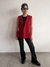 CHALECO SASTRERO ROJO ZARA T.S CON BOTON DORADO - comprar online