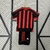 Kit Infantil do Ac Milan 06/07 Adidas - Preto e Vermelho - futmaxsporte