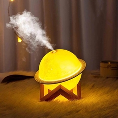 Luminária Umidificador Lua Saturno Planeta 3D