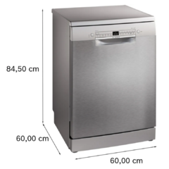 (A pedido) Lavavajillas de libre instalación 60 cm Ac. Cepillado antihuellas 12 cub. | Bosch - tienda online