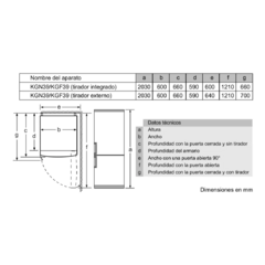 (A pedido) Heladera Combinada Ac. Inox No Frost 366lt | Bosch®
