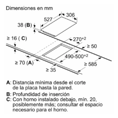 (A pedido) Anafe Dominó de inducción 30 cm | Bosch® - tienda online
