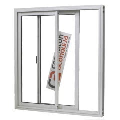 Ventana corrediza de aluminio Blanco con vidrio | Línea Americana