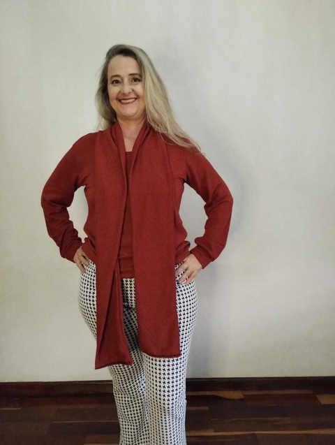 Blusa Plus Size Feminina Lãzinha Manga Longa SV Telha G1