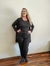 Conjunto Plus Size Feminino Lãzinha Preto 3 peças GG - comprar online