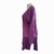 Cardigan Plus Size Feminino Malha Canelada Manga Longa Roxo G3 - comprar online