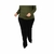 Calça Flare Feminina Plus Size Veludo Cotelê Preta G1