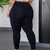 Calça Capri Legging Lisa Plus Size Poliamida Preta G2 - comprar online
