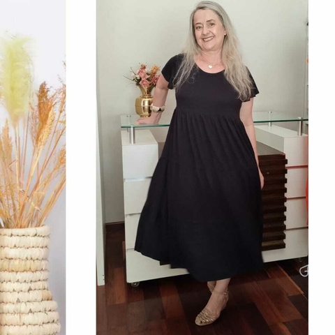 Vestido Ale Malha Premium Plus Size Midi - 54- XG