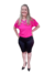 Bermuda Lisa Plus Size Dani Poliamida Preta G2 - comprar online