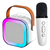 Caixinha Karaokê Infantil C/microfone Sem Fio Som Bluetooth