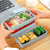 Imagem do Marmita Fitness 3 Refeições Lunch Box 900ml C/ Colher Garfo