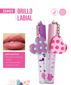 BRILLO LABIAL HEART /PINK 21 #CS4433