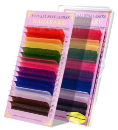 PESTAÑAS PELO X PELO COLOR 0.07 D 14MM / NAGARAKU # WD009