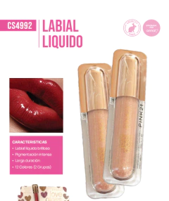 LABIAL LIQUIDO LOVE GLOSS / PINK 21 # CS 4992