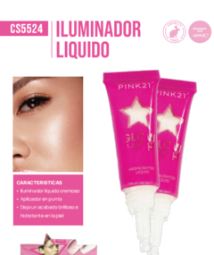 ILUMINADOR LIQUIDO GLOW / PINK 21 # CS5524