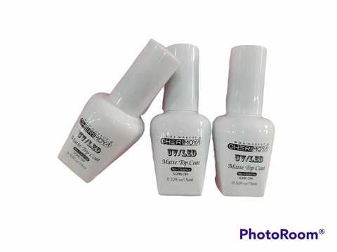 Esmalte Semi Cherimoya Matte Top Coat UV 15ml
