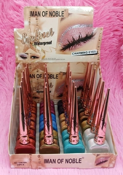 IMAN OF NOBLE DELINEADOR EN COLOR CON GLITTERS* CHARMING EYES/ WATERPROOF - MODAIS MAYORISTAS