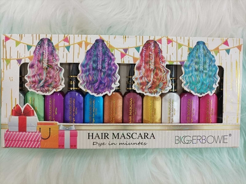 SET TINTE FANTASIA PARA PELO / HAIR MASCARA DYE IN MINUTES BIGERBOWIE #NO1005D