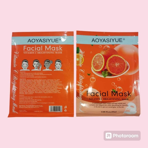 MASCARILLA VITAMINA C HIDRATACION FACIAL AOYASIYUE