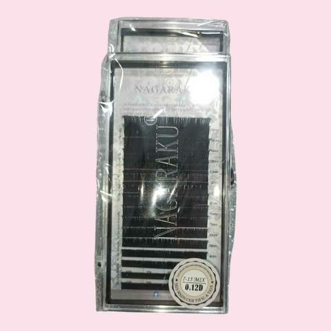 PESTAÑAS PELO POR PELO 0.12 D MIX 7-15MM / NAGARAKU