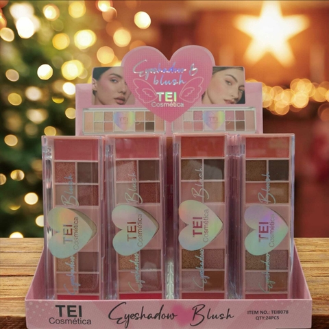 PALETA SOMBRA DE OJOS + RUBOR / TEI # 8078