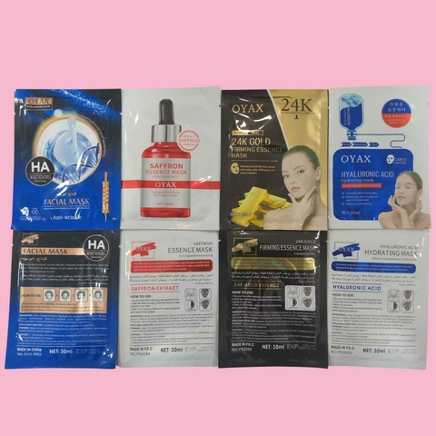 MASCARILLAS FACIAL GOLD/ HIARULONICO/ OYAX/ BLANQUEO