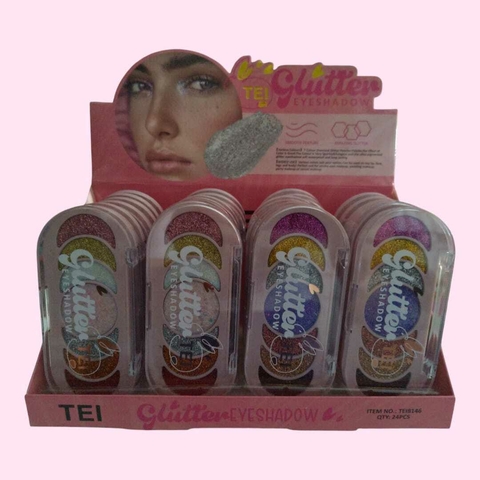 PALETTA SOMBRA CON GLITTER / TEI # 8146