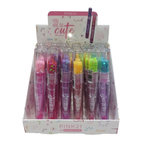 BRILLO LABIAL YOU ARE SO CUTE / PINK 21 # CS4987