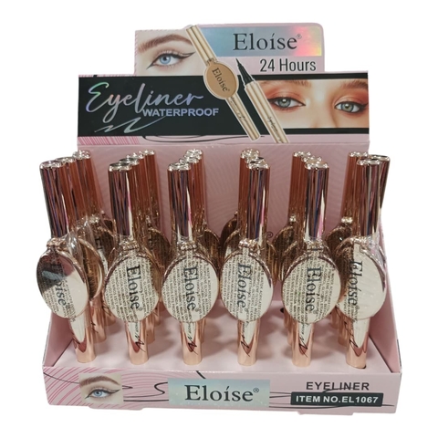 DELINEADOR CON FIBRA + ESPEJO 24H WATERPROOF / ELOISE # 1067