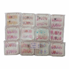 UÑAS ADHESIVAS INFANTILES TIPO COFFIN #HT1752