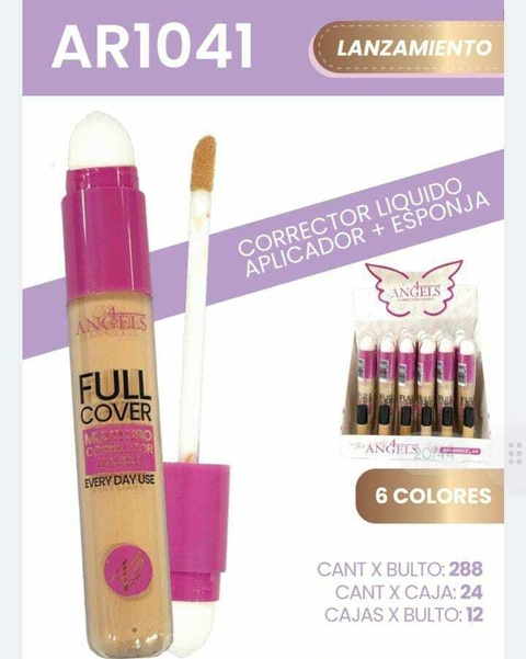 CORRECTOR LIQUIDO CON ESPONJA / 4 ANGELES # AR1041