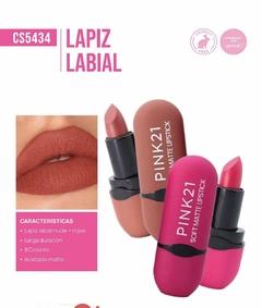 BARRA LABIAL EFECTO MATTE / PINK 21 # CS5434 - comprar online