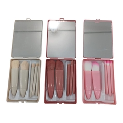 KIT DE BROCHAS 5 PCS + ESPEJO / ELOISE # HZS6108