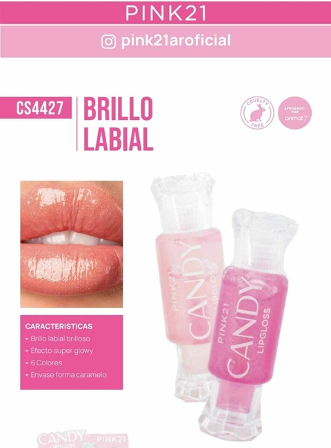 BRILLO LABIAL CANDY / PINK 21 # CS4427