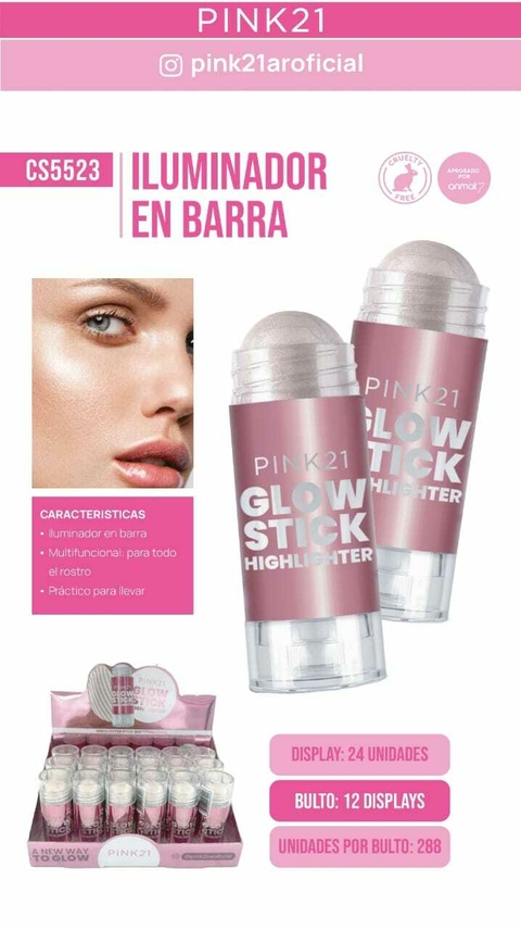 ILUMINADOR EN BARRAS GLOW STICK / PINK 21 # CS5523