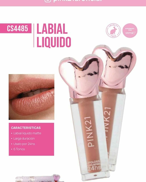 LABIAL LIQUIDO LONG LASTING 24H/ PINK 21# CS4485
