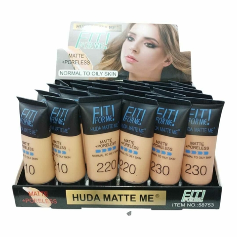 BASE MAQUILLAJE EFECTO MATE FIT FOR ME / HUDA MATTE ME # 58753