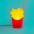 Luminária Batata Frita-Vermelho