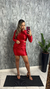 Vestido festas Fabiola Vermelho - comprar online