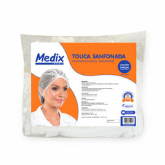 TOUCA SANFONADA C/ELASTICO PCT C/ 100UN (MEDIX)