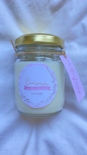 Pack de 15 Souvenirs con Sticker + Tag - Luminiscencia Velas