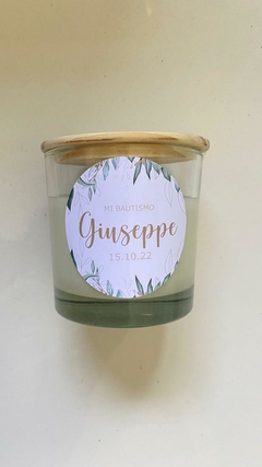 Pack de 25 velas con tapa de madera