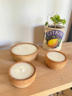 Set de 3 velas cuenco