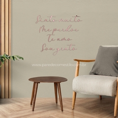 Frase de Parede Ho'oponopono em relevo, Acrílico - comprar online